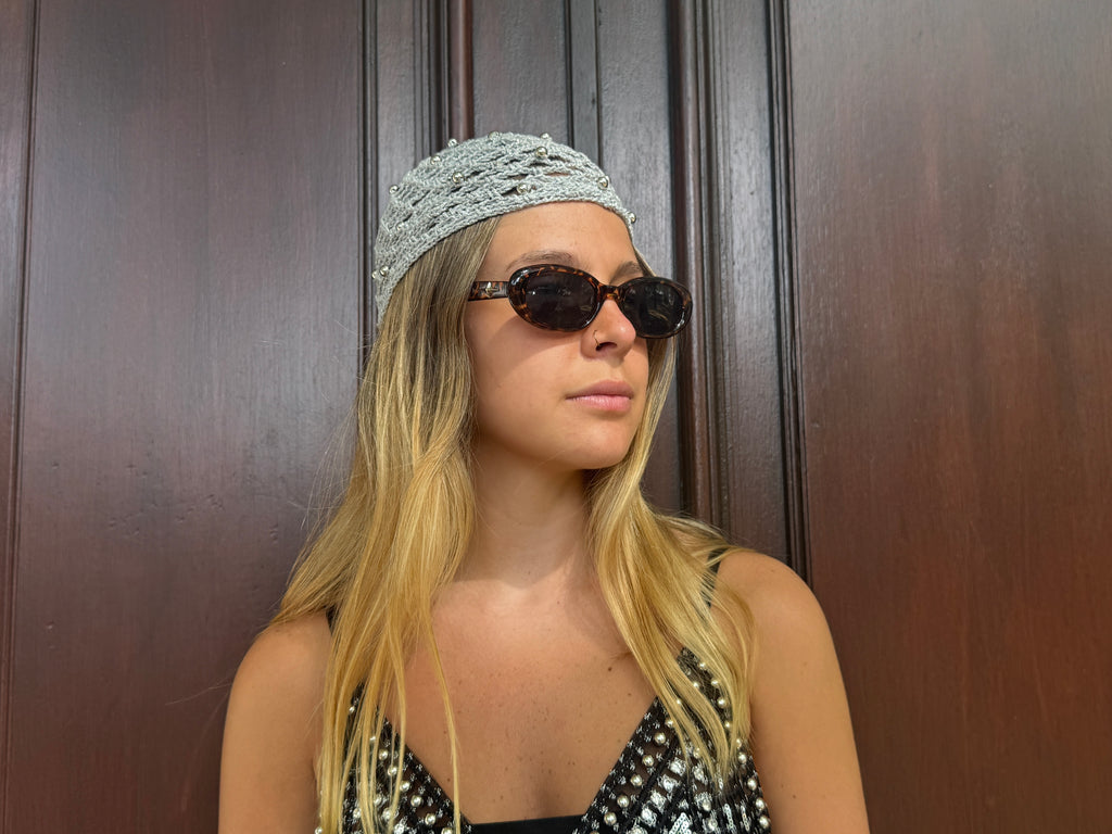 Mesh Cap - con perlas