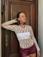 Pañuelo animal print rojo